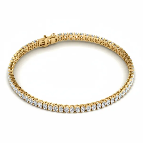 Bespoke Curb Diamond Bracelet - View 4