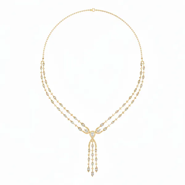 Sophisticated Sunrise Diamond Necklace - Laboratory-Grown Diamond Necklace