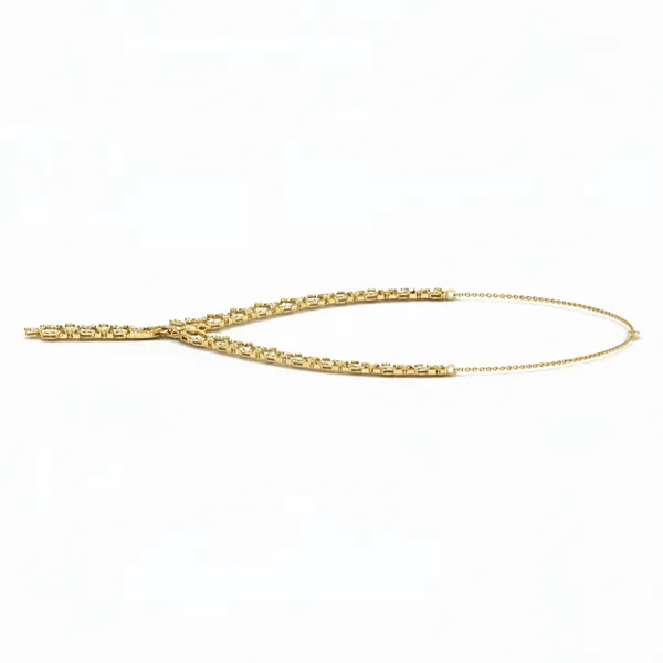 Sophisticated Sunrise Diamond Necklace - View 2
