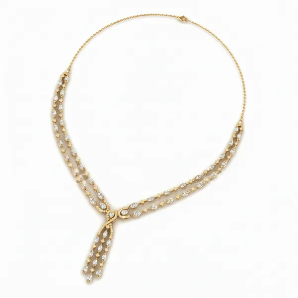 Sophisticated Sunrise Diamond Necklace - View 3