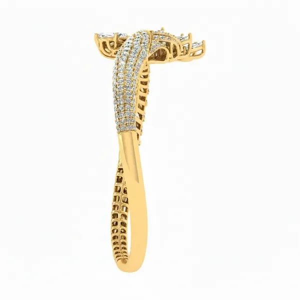 Bold Imperial Diamond Bangle - View 4