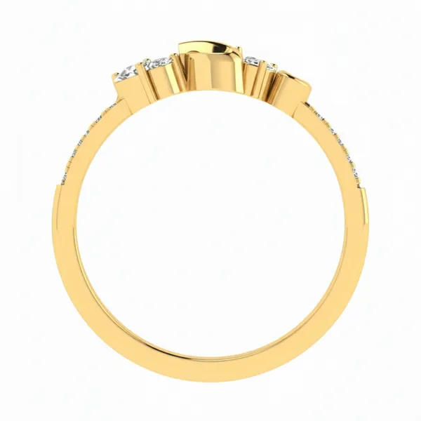 Artisan Split-Shank Diamond Ring - View 3