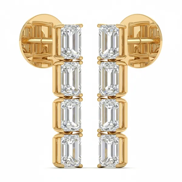 Kiara Bloom Pavé Studs - View 2