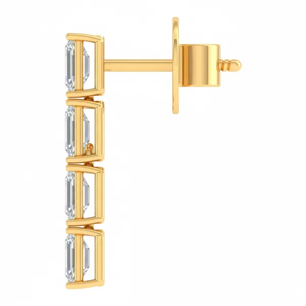 Kiara Bloom Pavé Studs - View 3