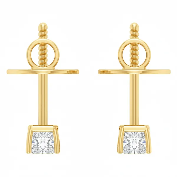 Kiara Bloom Pavé Studs - View 4