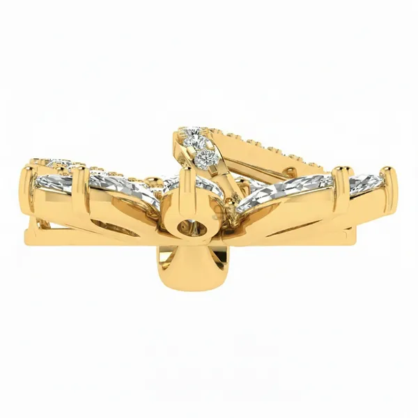 Exquisite Filigree Diamond Pendant - View 4
