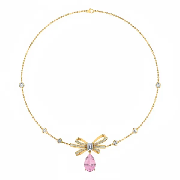 Shimmering Moonbeam Diamond Necklace - Laboratory-Grown Diamond Necklace