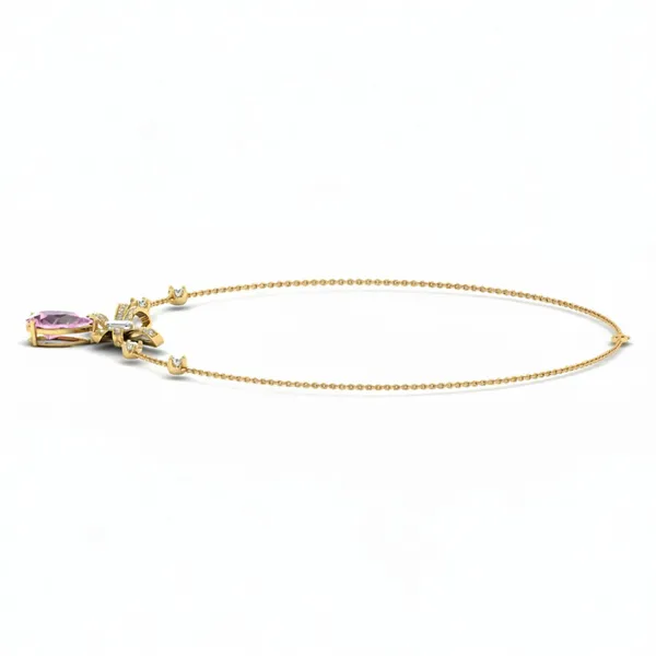 Shimmering Moonbeam Diamond Necklace - View 2