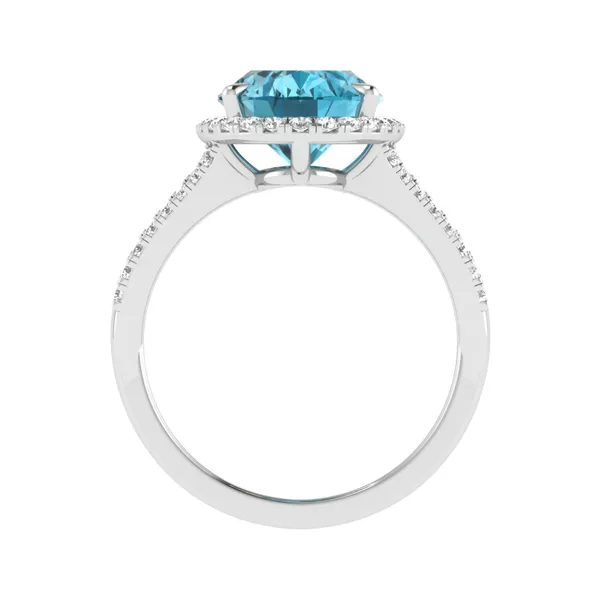 Gleaming Floral Diamond Ring - View 3