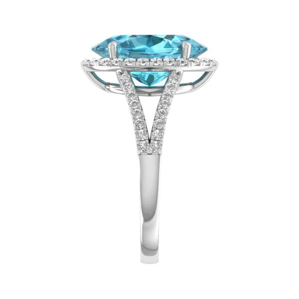 Gleaming Floral Diamond Ring - View 4