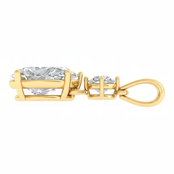 Chic Modern Diamond Pendant - View 3