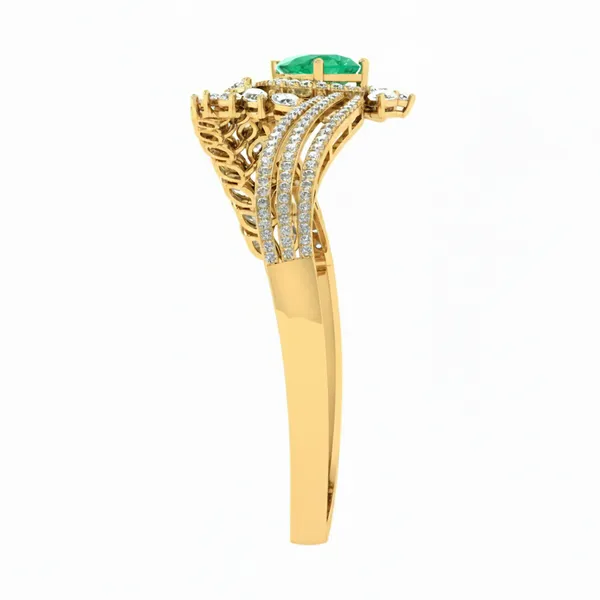 Lustrous Hinged Diamond Bangle - View 4
