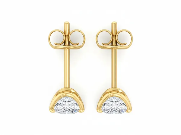 Thalia Dewdrop Solitaire Earrings - View 2