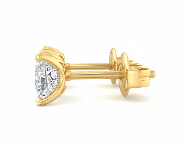Thalia Dewdrop Solitaire Earrings - View 3