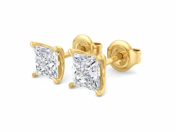 Thalia Dewdrop Solitaire Earrings - View 4
