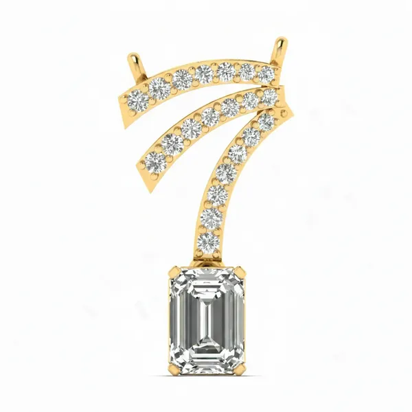 Elegant Cross Diamond Pendant - Laboratory-Grown Diamond Pendant