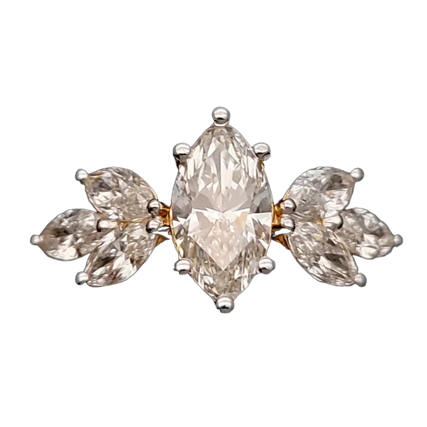 Regal Aurora Diamond Ladies Ring - View 2