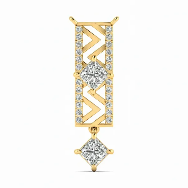 Magnificent Feather Diamond Pendant - Laboratory-Grown Diamond Pendant