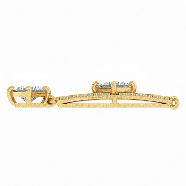 Magnificent Feather Diamond Pendant - View 3