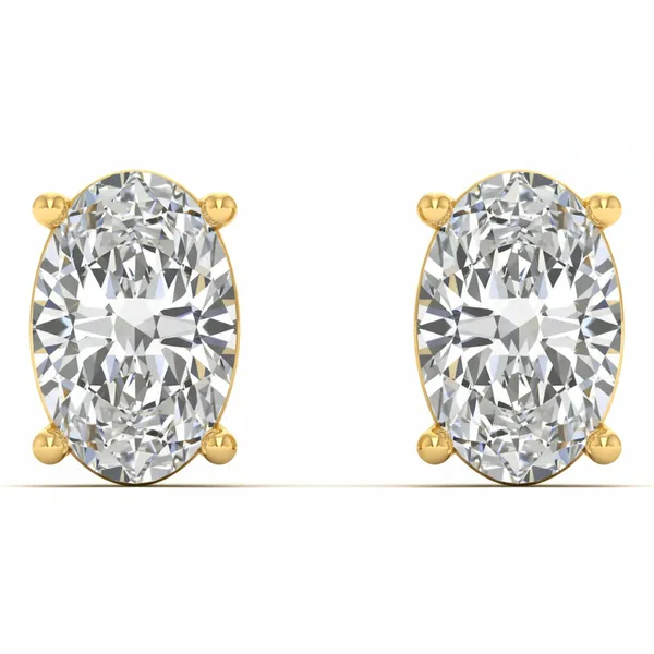 The Madeira Arch Solitaire Earrings - Laboratory-Grown Diamond Earrings