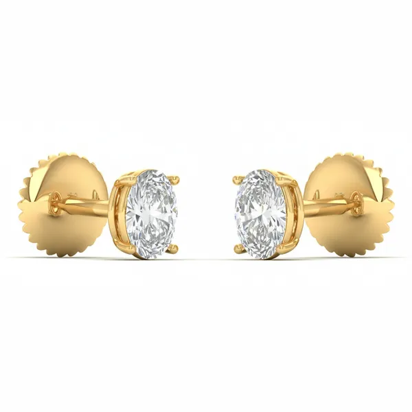 The Madeira Arch Solitaire Earrings - View 2