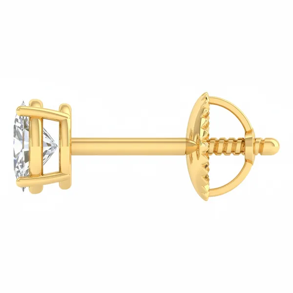 The Madeira Arch Solitaire Earrings - View 3