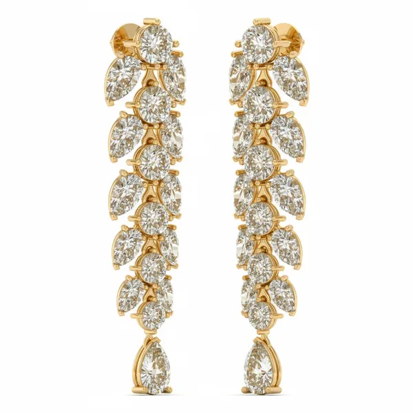 Zarina Cascade Swing Earrings - View 2