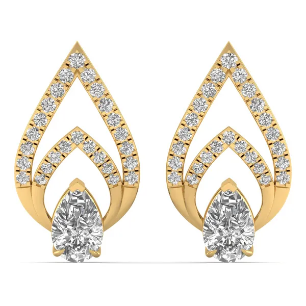 Andara Dangle Earrings - Laboratory-Grown Diamond Earrings