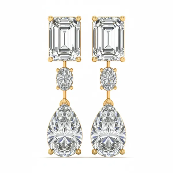 Diantha Diamond Studs - Laboratory-Grown Diamond Earrings