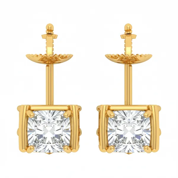 Diantha Diamond Studs - View 4