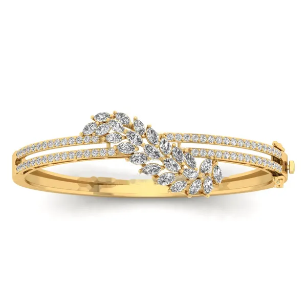 Lustrous Sparkle Diamond Bangle - Laboratory-Grown Diamond Bangle