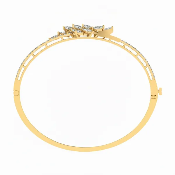 Lustrous Sparkle Diamond Bangle - View 3