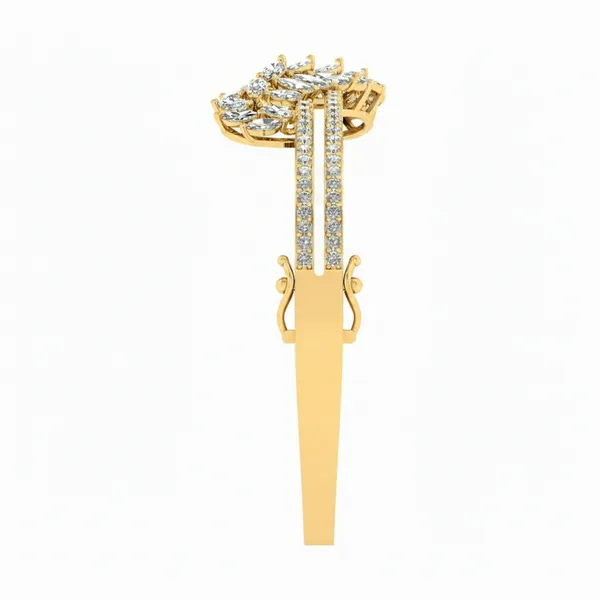 Lustrous Sparkle Diamond Bangle - View 4