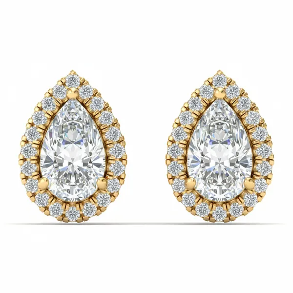 Elara Pendant Earrings - Laboratory-Grown Diamond Earrings