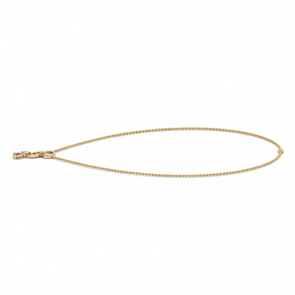 Charming Diamond-Line Diamond Necklace - View 2
