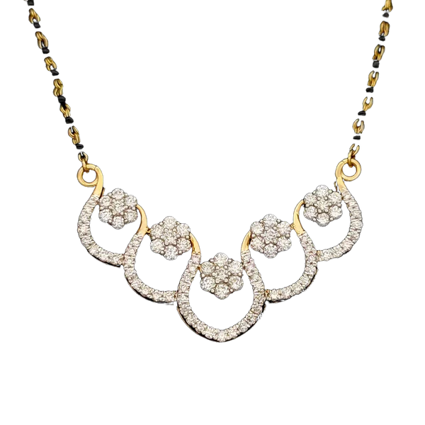 Blissful Blossom Diamond Pendant with Chain MNPC1133