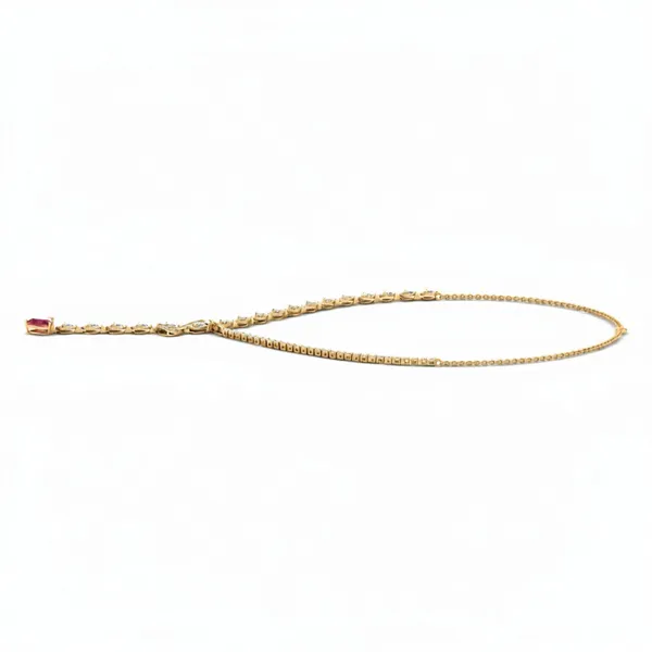 Delicate Cluster Diamond Necklace - View 2