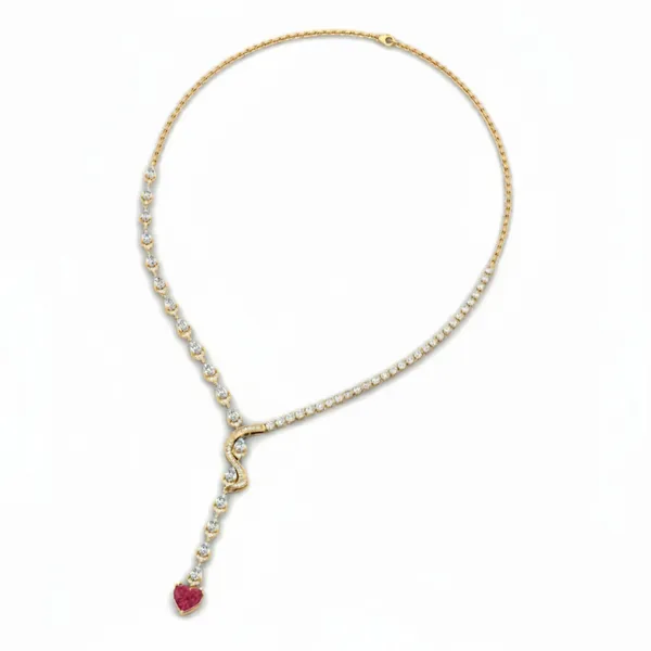 Delicate Cluster Diamond Necklace - View 3
