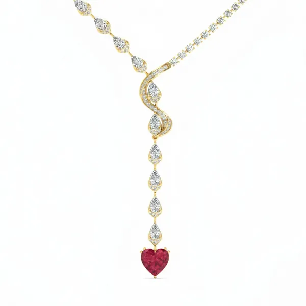 Delicate Cluster Diamond Necklace - View 4