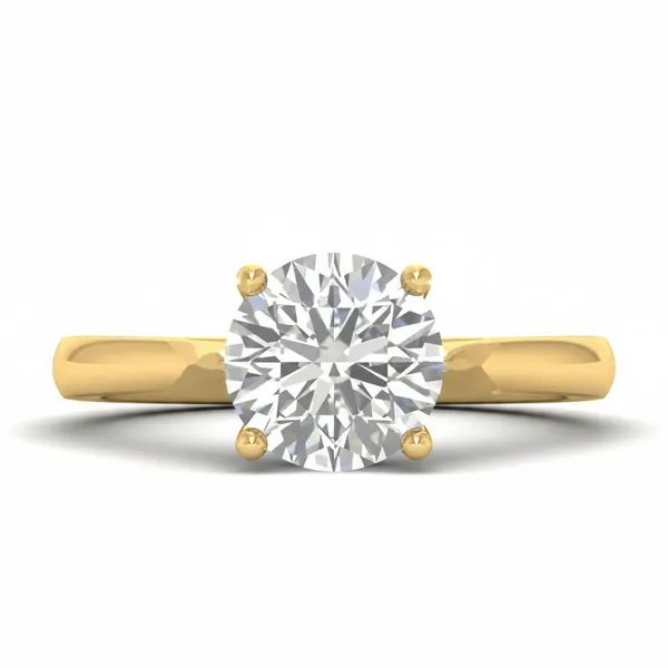 Whimsical Bezel Diamond Ring - View 2