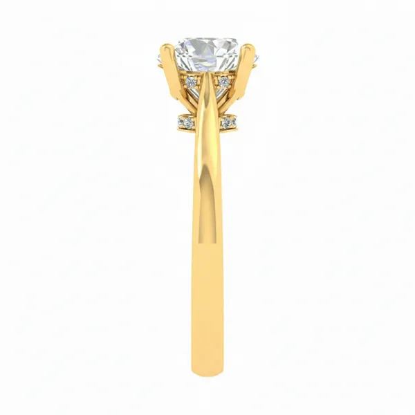 Whimsical Bezel Diamond Ring - View 4