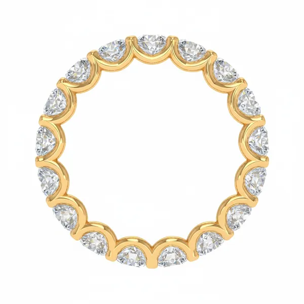 Couture Three-Stone Diamond Ring - View 3