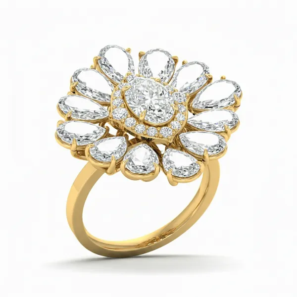 Delicate Eternity Diamond Ring - Laboratory-Grown Diamond Ladies Ring