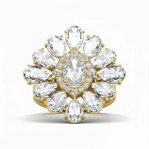 Delicate Eternity Diamond Ring - View 2