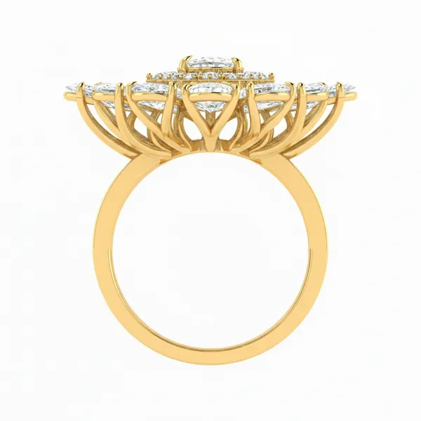 Delicate Eternity Diamond Ring - View 3
