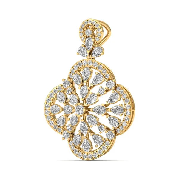 Bold Chandelier Diamond Pendant - View 2
