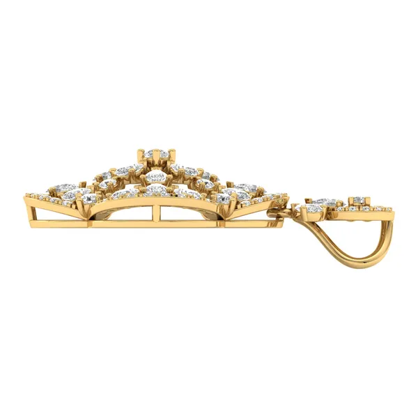 Bold Chandelier Diamond Pendant - View 3