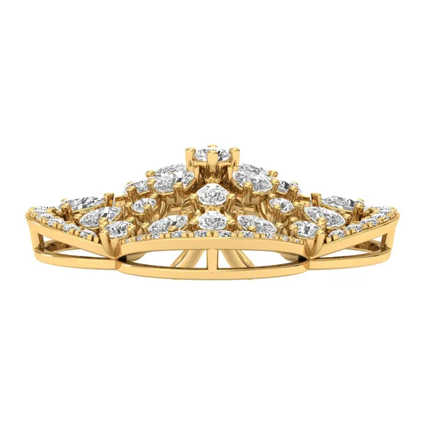 Bold Chandelier Diamond Pendant - View 4