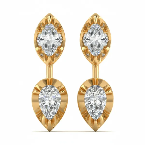 Ultravioletta Cluster Studs - Laboratory-Grown Diamond Stud Earrings