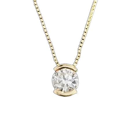 Timeless Velvet Diamond Pendant with Chain - View 2